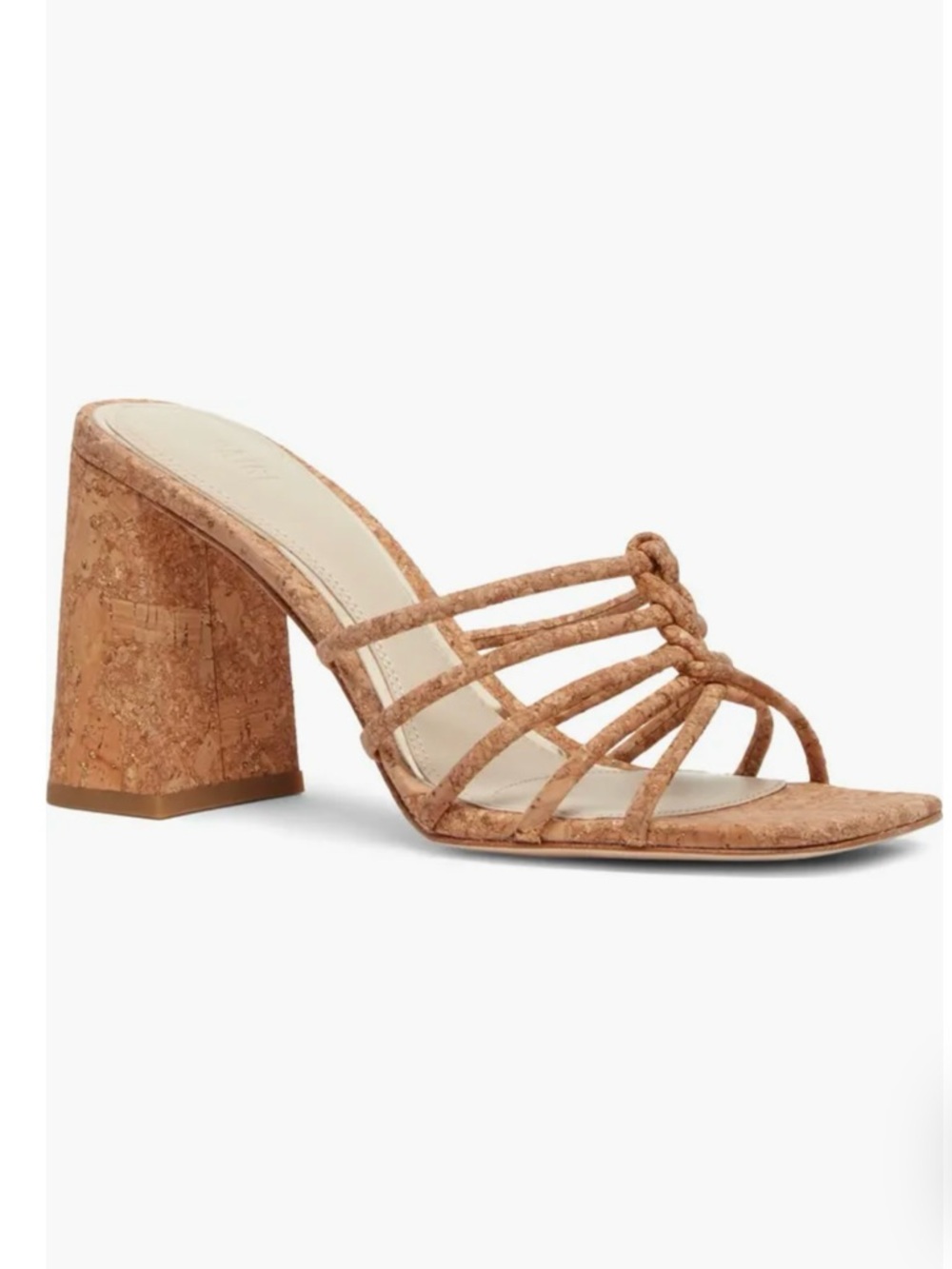 Paige Becca Block Heel Natura Cork Glitter Women’s Sandals Sz 9.5 NIB